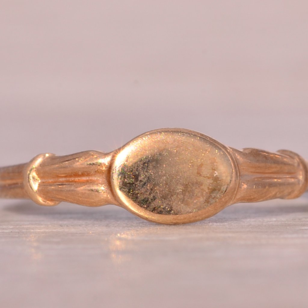 Child's Antique Yellow Gold Signet Ring